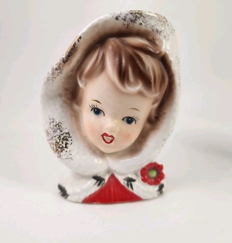 Vtg lady head vase - vtg,