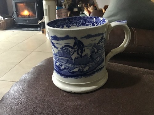 Antique ceramic blue white - ceramic,