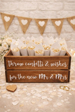 Rustic “Throw Confetti &