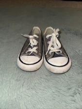 Converse Gray low top sneakers toddler size 8