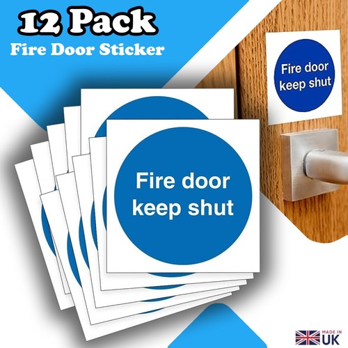 Fire door keep shut sticker - fire,