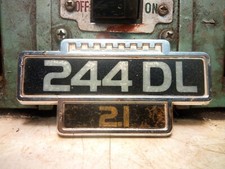 Volvo Wing Aluminum Badge 244 DL 2.1 Lettering 200 SERIES B21