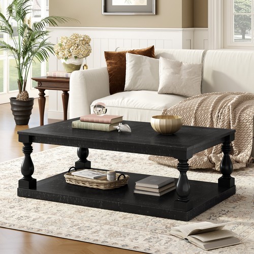 Modern wooden coffee table - wooden,
