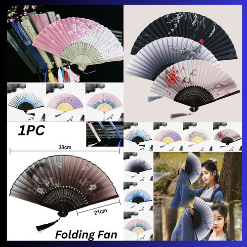 Folding fan hand held - folding,