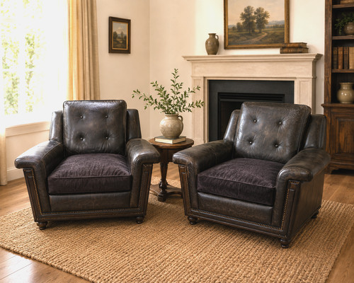 Pair vintage retro armchairs - vintage,