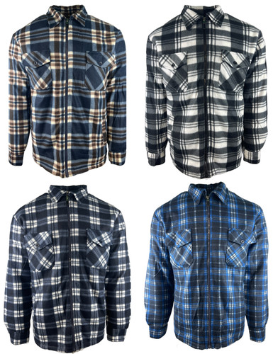 Mens padded sherpa fleece - padded,