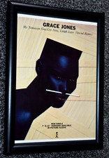 GRACE JONES framed A4 1984 my
