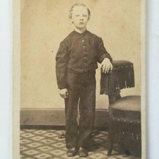 CDV Photo Boy Standing Chair