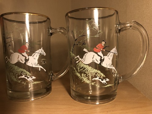 Beer mug fox hunt glass - mug,