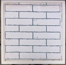 F Schumacher & Co New York Vintage Custom Hand Printed Wallpaper 'Garden Wall'