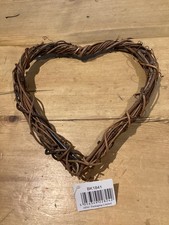Natural Vine Heart Wreath 20cm