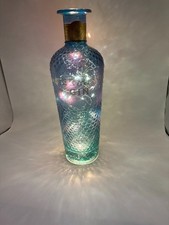 Blue Mermaid Gin Bottle Full Size beautiful bottle with fairy lights (empty)