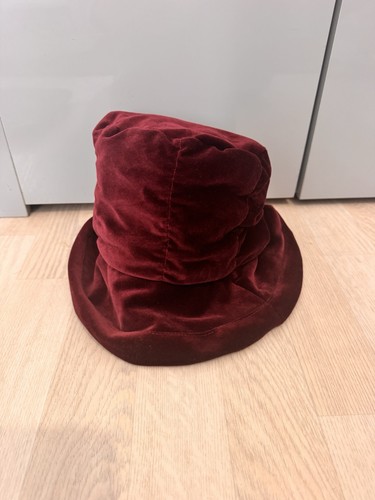 Hat box vintage burgundy - box,