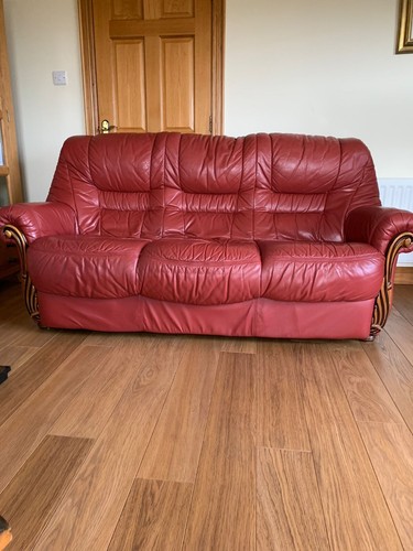 Leather piece suite used - 3,