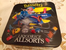 Bassetts liquorice allsorts Bertie Bassett aeroplane 7" x 7" 3 and half" deep vg
