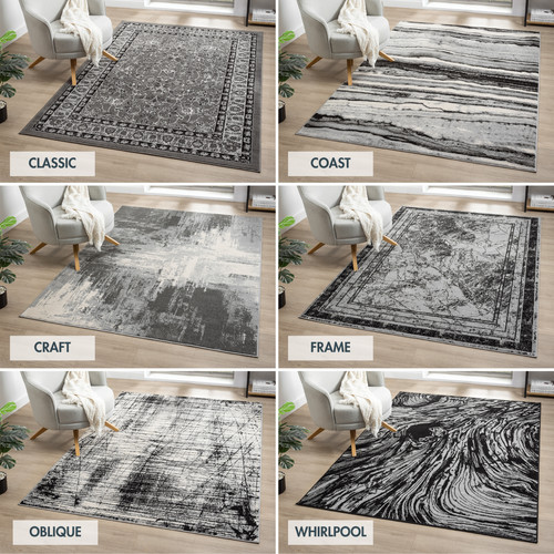 Obsidian low pile rugs hallway - low,