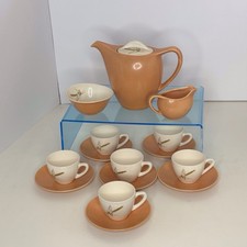 Vintage Bristol China Harvest Home Coffee Set Pattern 2165. Demitasse Cups.