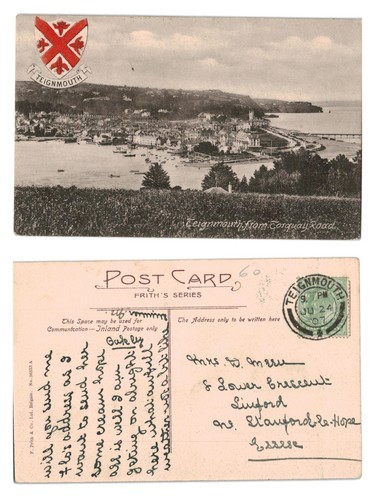 Vintage postcard teignmouth - vintage,