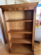 Yew Veneer Bookcase