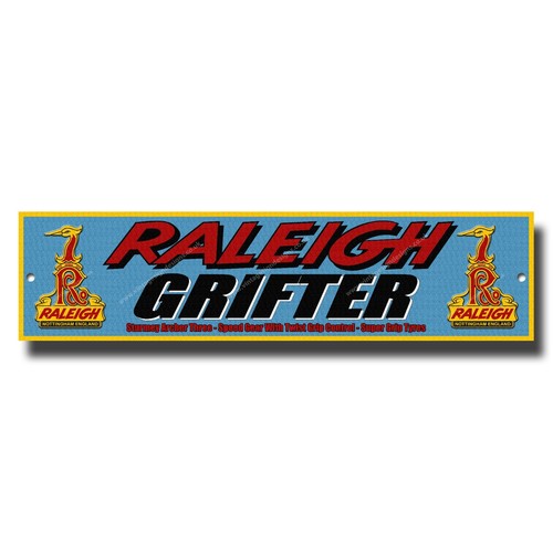 Raleigh grifter metal display - metal,