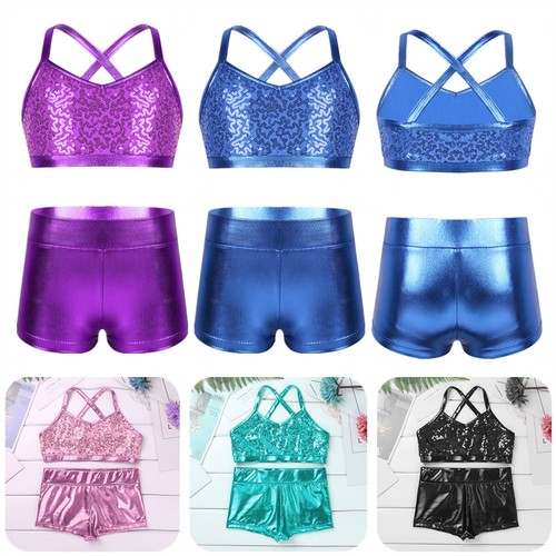 Girls sport dance outfits - sport, crop