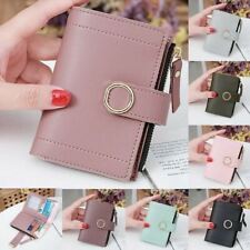 Ladies Short Small Money Purse Wallet Women PU Leather Folding Coin Card Holder