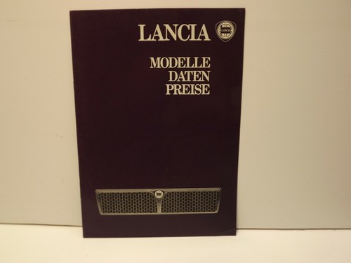 Brochure price list lancia - price,