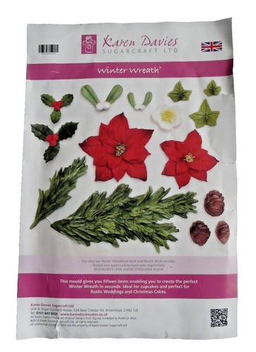 Winter wreath mould - winter,