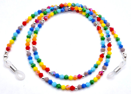 Rainbow chakra bicone crystal - chakra,