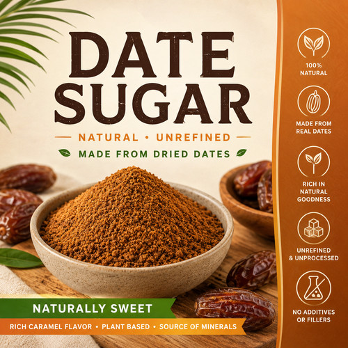 Date sugar powder - date,