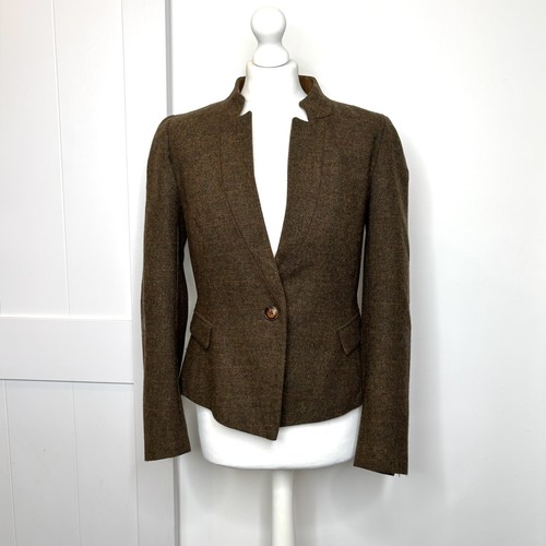 Zara wool brown tweed elbow - tweed,
