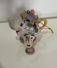 Disney Tradition Mrs Potts & Chip Christmas Hanging Ornament By Jim Shore NO BOX