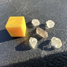 Genuine herkimer diamonds (pack of 5) - authentic healing crystals for clarity