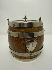 Antique English Oak & Sterling