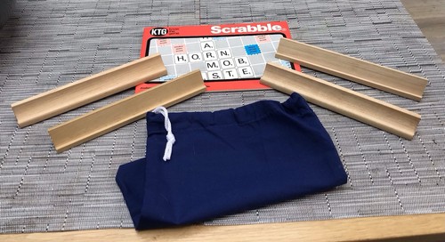 Wooden scrabble tile racks - wooden,