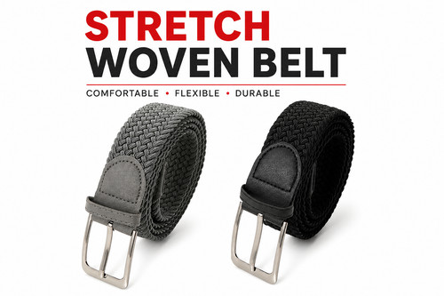 Elasticated belts mens womens - elasticated,