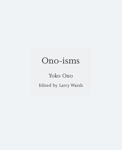 Ono isms yoko - yoko,