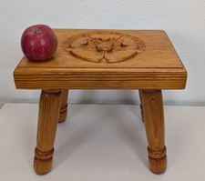 Vintage Solid Wood Stool Hand