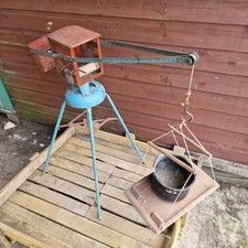 Vintage Tri-Ang Dock Side Crane Working Condition Loved Original Toy 122cm high