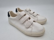 M&S Women's Triple Riptape Trainers White Size: UK 4 NWOT F2