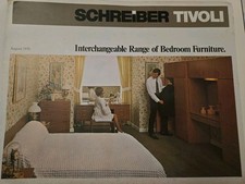 Schreiber Tivoli Retro Bedroom Furniture Catalogue 1970 Vintage Mid-Century Rare