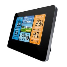 Weather Station Wireless Digital LCD Colored Screen with Sensor Indoor Outdoor