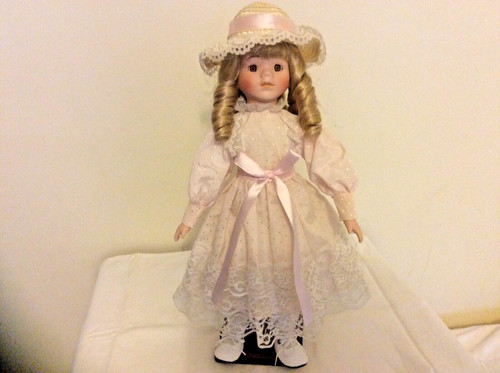 Vintage porcelain doll - vintage,
