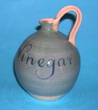 Seviers Studio Pottery - Attractive Round Vinegar Jug (Signed On Base)