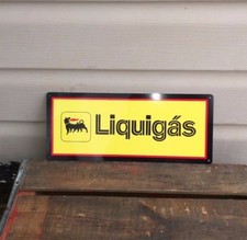 Agip Liquigas Metal Sign Oil
