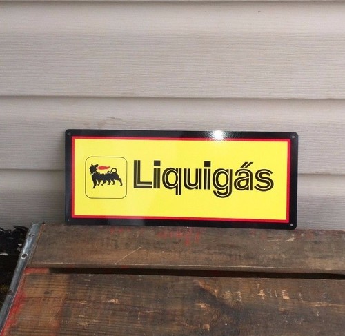 Agip liquigas metal - metal, sign