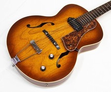 Godin 5th Avenue Kingpin P90 Cognac Burst Used Cherry Body w/Semi-Hard Case