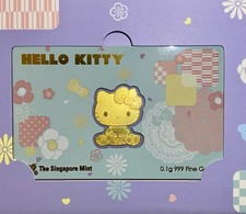 Sanrio Hello Kitty  0.1 Gram 999 Fine Gold Bar
