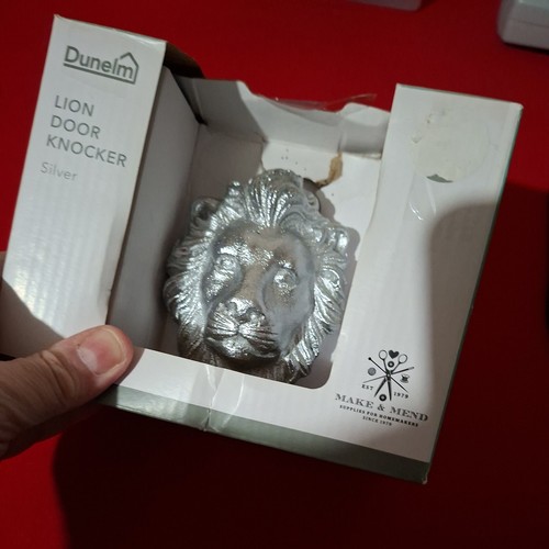 Lion head knocker silver - knocker,