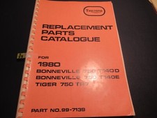 Triumph 1980 Bonneville T140ES T140E Tiger tr7  Parts Book Manual catalogue A55